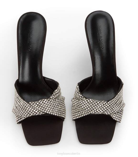 Stöckelschuhe| de Tony Bianco Frauen Fransenabsätze Kristall/Schwarz 4624158